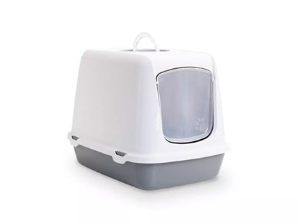 Uždaras tualetas katėms Oscar pilkas, 50x37x39 cm