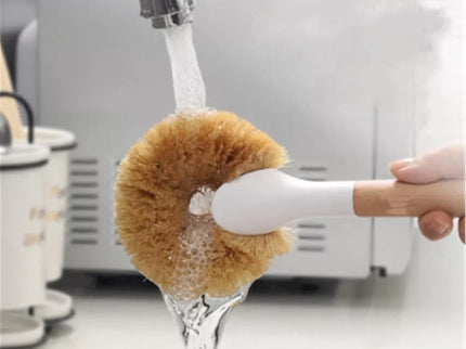 Indų valymo šepetys su kokoso šereliais