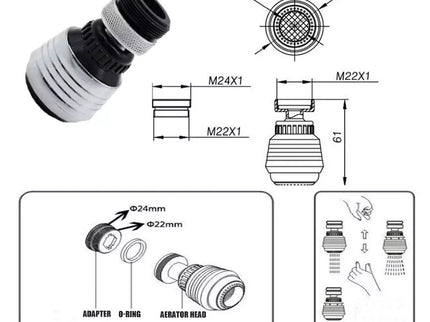 Vandens Maišytuvo galvutė "Exclusive"