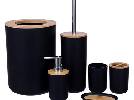 Vonios aksesuarų rinkinys Juodas