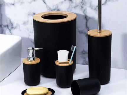 Vonios aksesuarų rinkinys Juodas