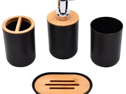 Vonios aksesuarų rinkinys Juodas