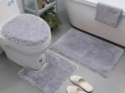 3-dalių, vonios kilimėlių rinkinys