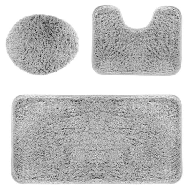 3-dalių, vonios kilimėlių rinkinys