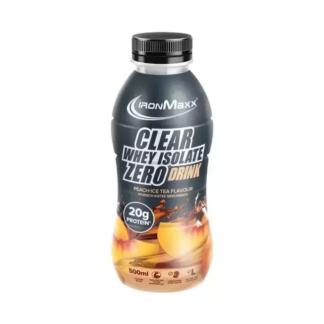 IronMaxx Clear Whey Isolate Zero Drink 500 ml. Expires on 2025-06-12.