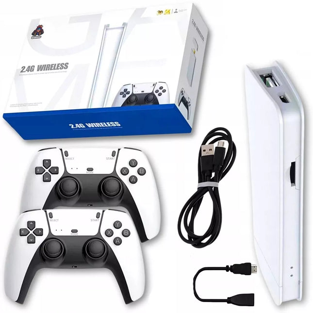 Žaidimų konsolė su dviem pulteliais