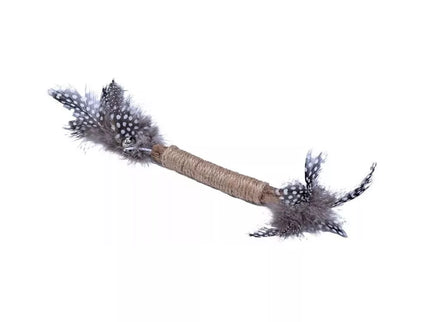 Žaislas katėms matatabi lazdelė su plunksnomis, 4,5x8 cm