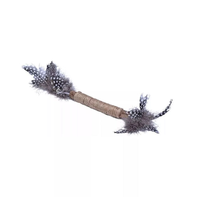 Matatabi Stick Toy with Feathers for Cats, 4.5x8 cm