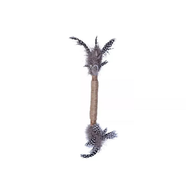 Matatabi Stick Toy with Feathers for Cats, 4.5x8 cm