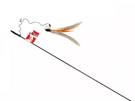 Žaislas katėms meškerė su plunksnomis (drugelis)