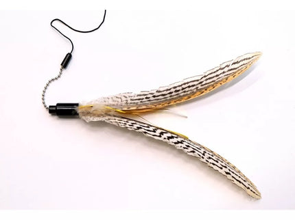 Žaislas katėms meškerė su plunksnomis (drugelis)