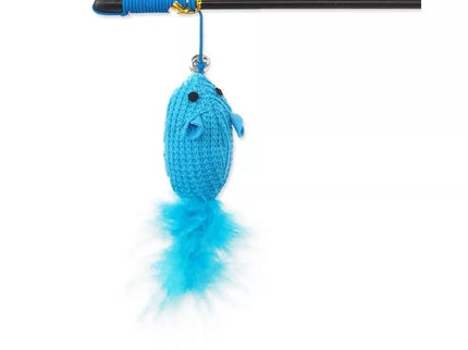 Plush Feather Mouse Cat Toy Magic Cat