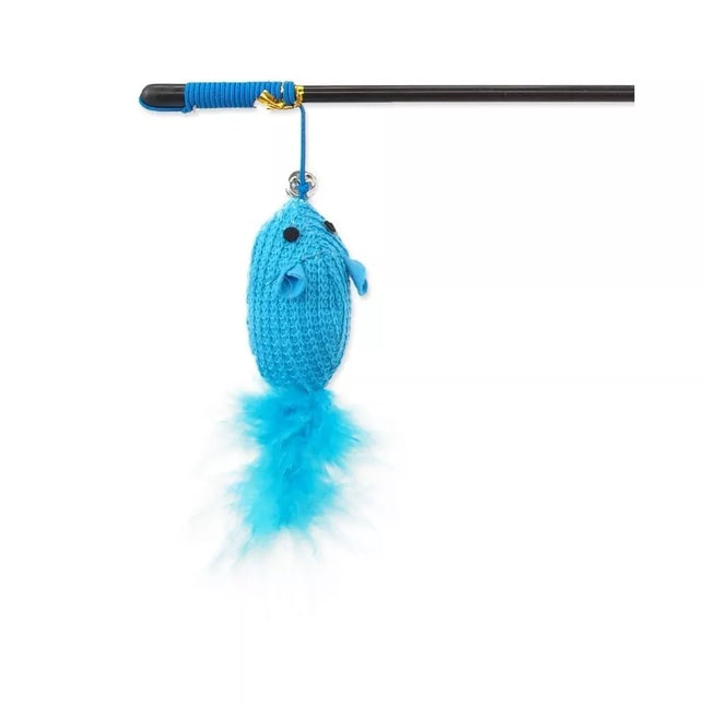 Plush Feather Mouse Cat Toy Magic Cat