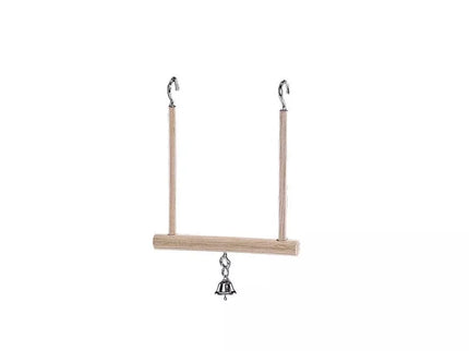 Žaislas paukščiams sūpynės su varpeliu, 12,5x13,5 cm