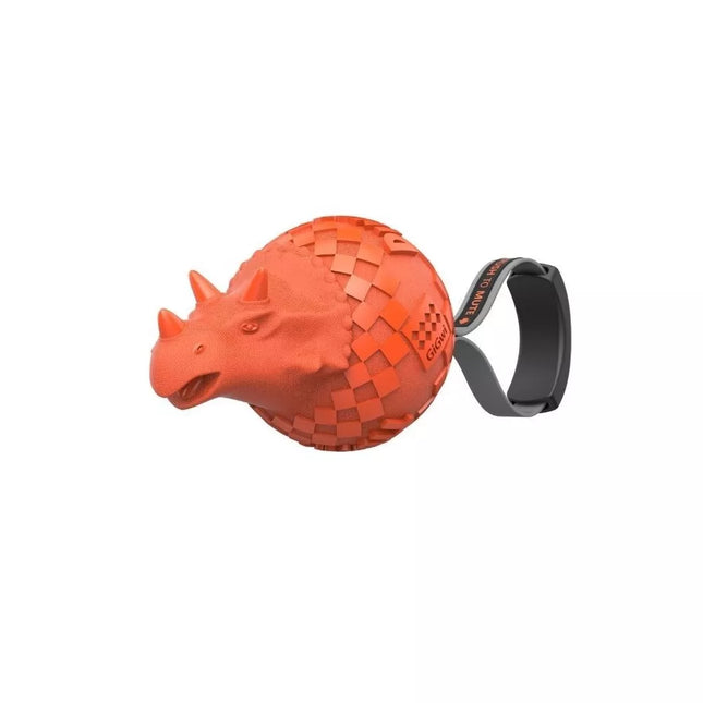 Žaislas šunims GiGwi Push To Mute Dinoball Triceratops dinozauras