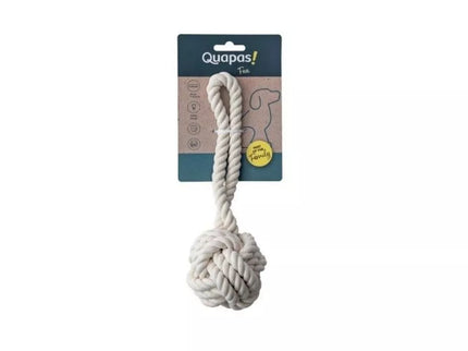 Natural Rope Dog Toy, Ball with Loop, L, 30cm