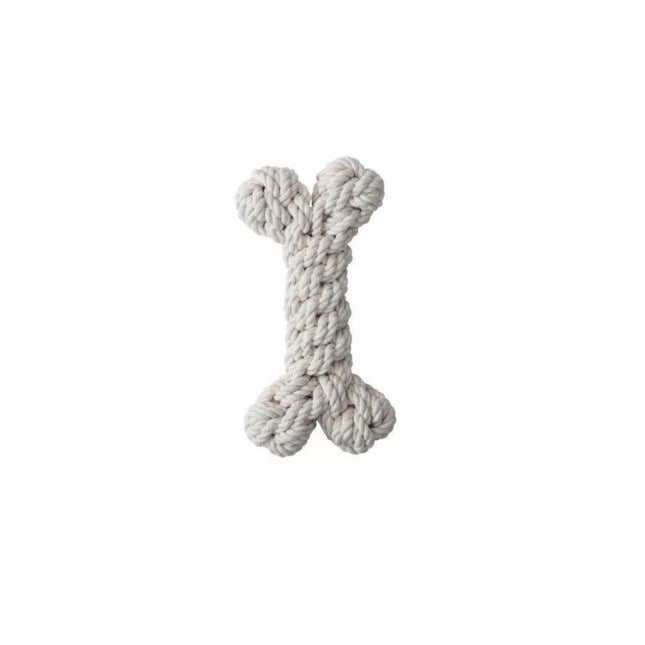 Natural Rope Dog Toy, Bone, L, 23 cm