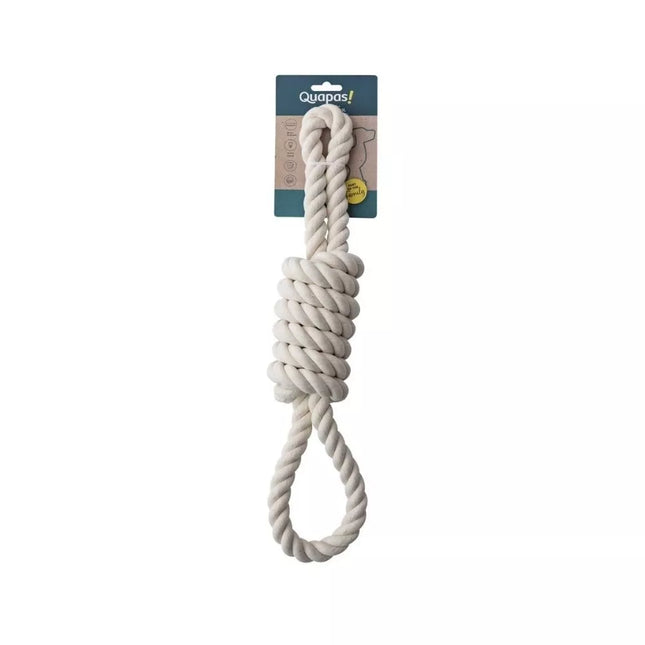 Natural Rope Dog Toy with 2 Loops, XXL, 60 cm
