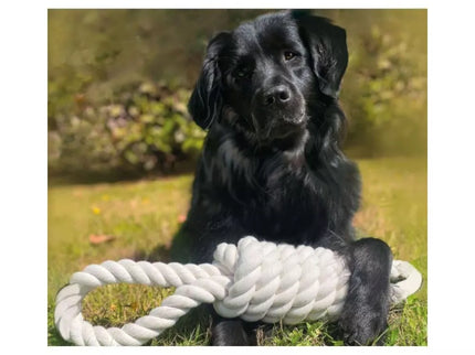 Natural Rope Dog Toy with 2 Loops, XXL, 60 cm