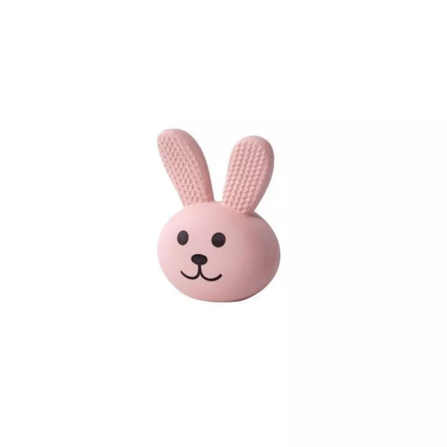 Latex rabbit head toy for dogs, 6.8x4.5x8.8 cm