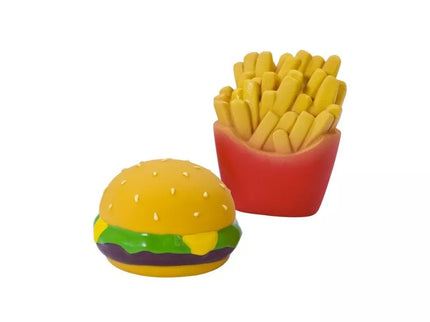 Žaislas šunims lateksinis burgeris/bulvytės fri, 6-7,5 cm