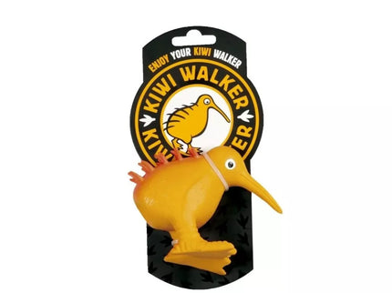 Latex Squeaky Kiwi Dog Toy, Orange, 8.5 cm, S