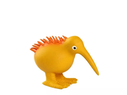 Latex Squeaky Kiwi Dog Toy, Orange, 8.5 cm, S