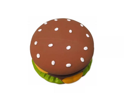 Latex Hamburger Dog Toy, 8.5 cm