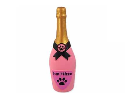 Dog toy latex champagne bottle, 16.5 cm