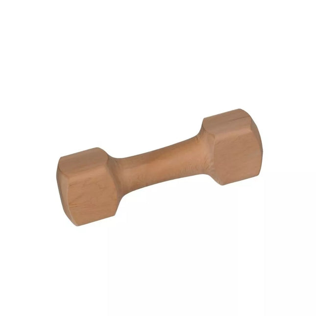 Wooden dumbbell toy for dogs, S