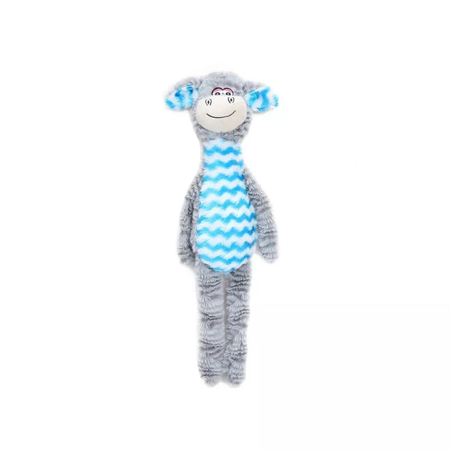 Plush Squeaky Blue Donkey Dog Toy, 45 cm