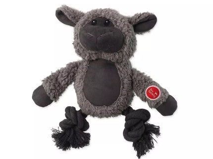 Plush Lamb Dog Toy with Ropes