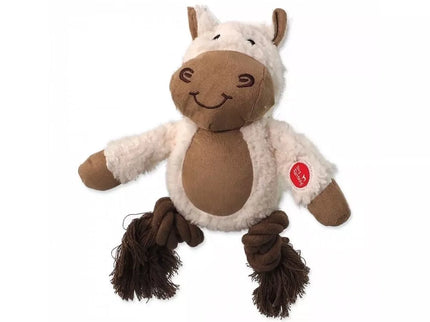 Plush Lamb Dog Toy with Ropes