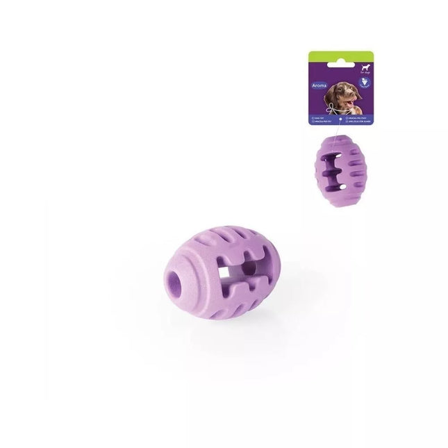 Rugby ball dog toy, 8 cm