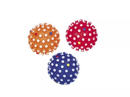Spiky Squeaky Ball Dog Toy, 6 cm