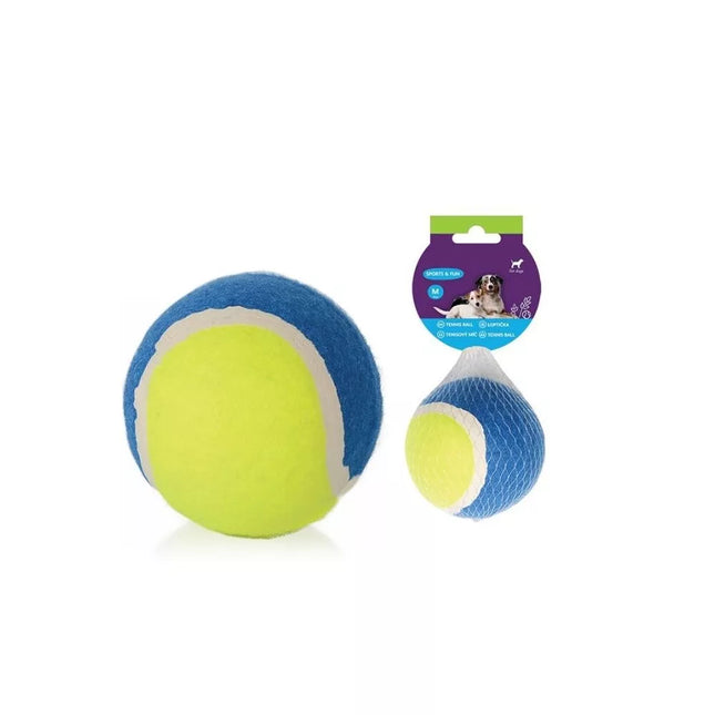 Dog Tennis Ball Toy, Orange/Blue, 7.5 cm