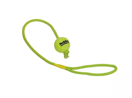 Žaislas šunims teniso kamuolys su virve