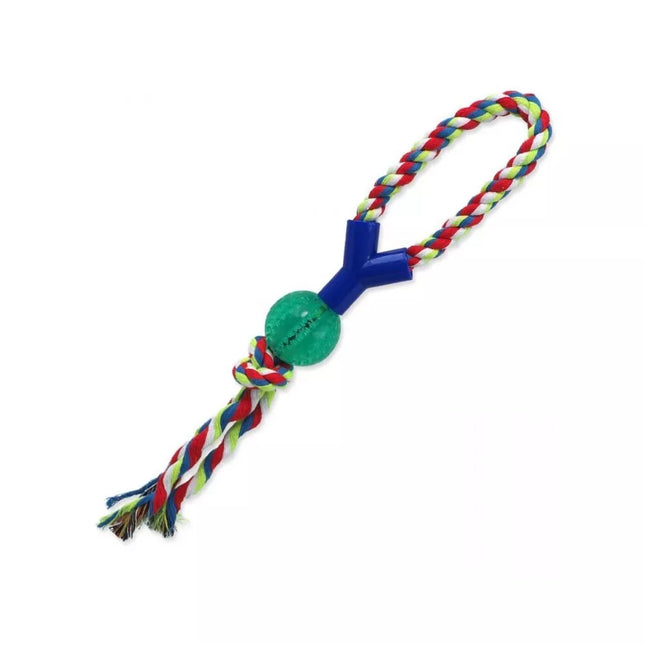 Y-Shaped Dog Rope Toy with Ball, 5x38 cm