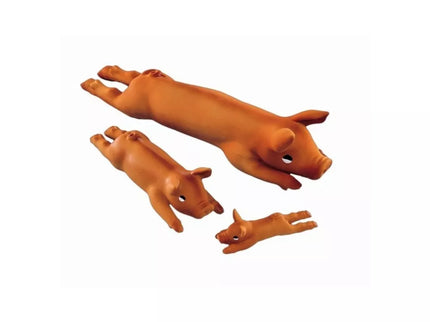 Latex Pig Dog Toy - Size S, 14 cm