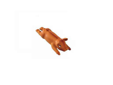 Latex Pig Dog Toy - Size S, 14 cm